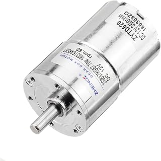 High Torque Motor DC Motor ZGB37RG 12V 24V High Torque Electric Reduction Gearbox Eccentric Output Shaft 5RPM-1500RPM - (Speed(RPM): 1000/ Voltage(V): 12V)