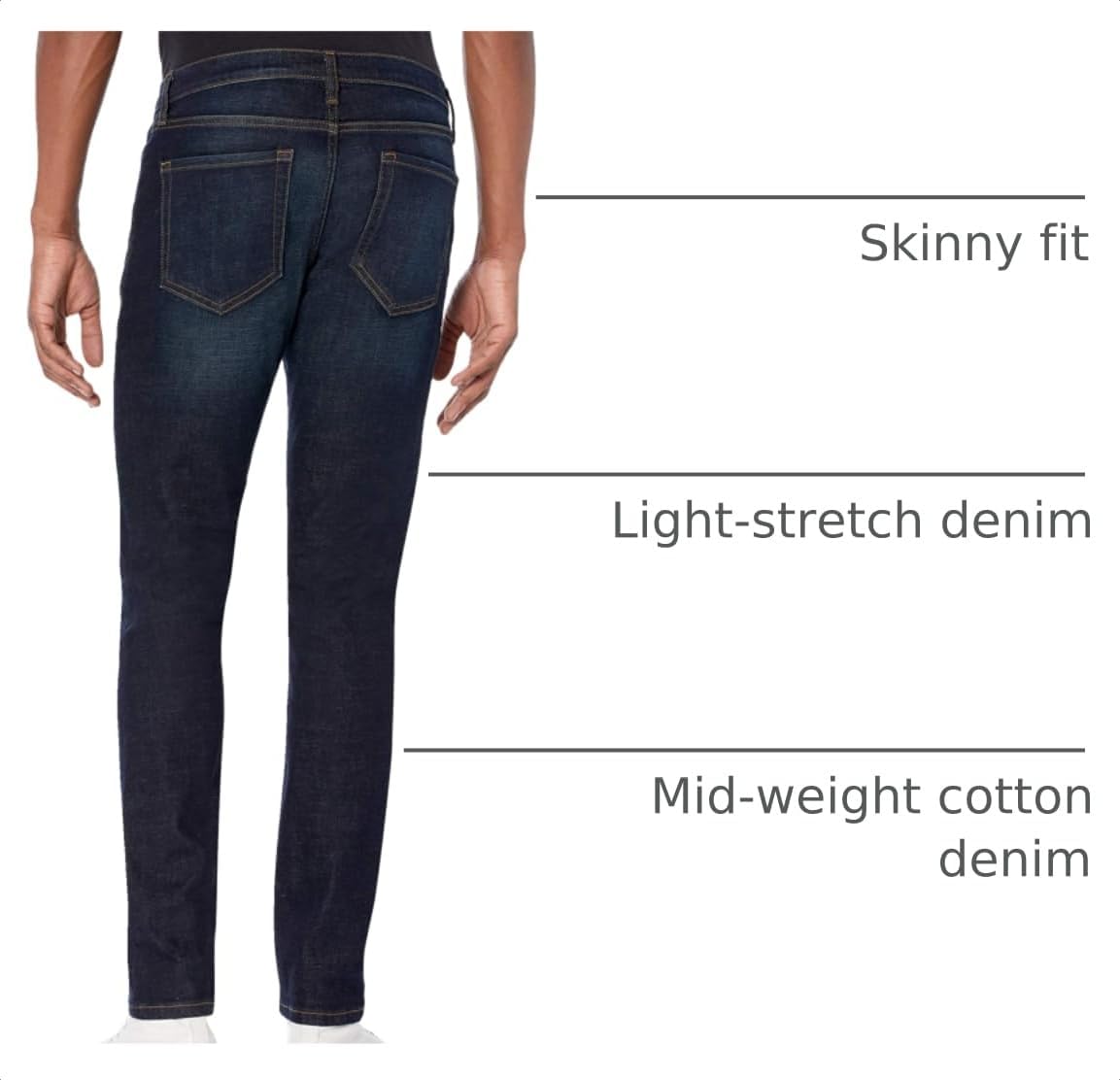 Amazon Essentials Mens Skinny-Fit Stretch Jean - Discontinued Colors image 4