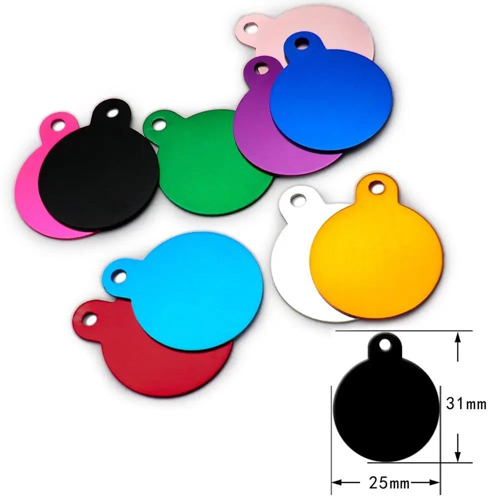 100 PZ Etichette Fai Da Te Incise Per Cani E Gatti Etichette Personalizzate Per Animali Domestici Targhette Per Animali Domestici Etichette Identificative Vuote Etichette Identificative Per Ani