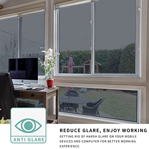 Image of Black 35% Window Film Vinyl widnow Film for Home Static Cling Sun Blocking Anti UV Reflective Window Tint for Home and Office (20 x 280 INCH, 35% Black Film)