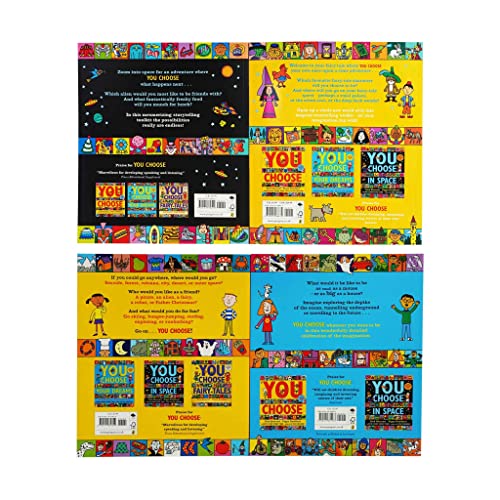 You Choose Series 4 Books Children's Collection Set (You Choose, You Choose in Space, You Choose Your Dreams & You Choose Fairy Tales)