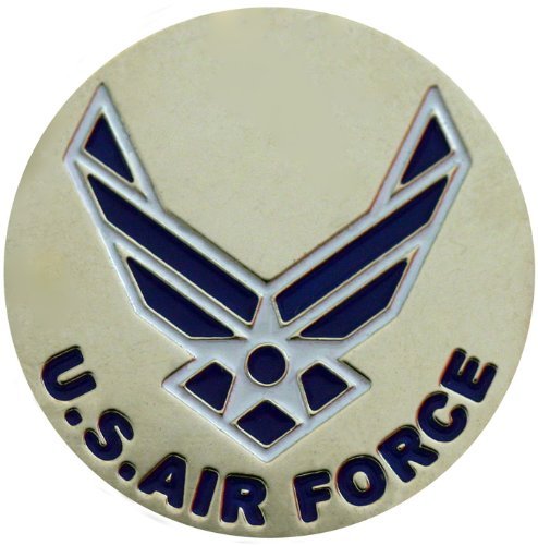 U. S. Air Force Golf Ball Marker with USA Round Hat Clip