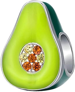 Charms Bead Love Avocado, Women Charm Pandora Jewelry Placcato argento Moda Coppie Avocado Fruit Charms fit Bracciale per accessori europei Miglior regalo