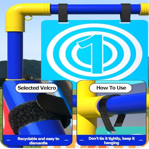 Set da gioco di frisbee con bersaglio, include 9 frisbee per divertimento all'aperto, facile installazione per campeggio, spiaggia e attività sul prato, compatto per uso interno ed esterno