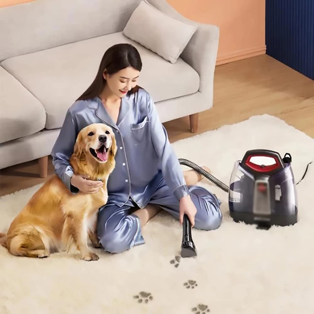 Nettoyeur de tapis avec réservoir deau propre de 1,1 L, cordon de 6 m, nettoyeur de taches de 330 W tapis et moquettes