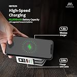 Portable Travel Charger with 10,000mAh Power Bank and MagSafe | 5-in-1 Charger with USB-C, Global Travel Adapter, Built-In Charging Cables and Magnetic Wireless Charging