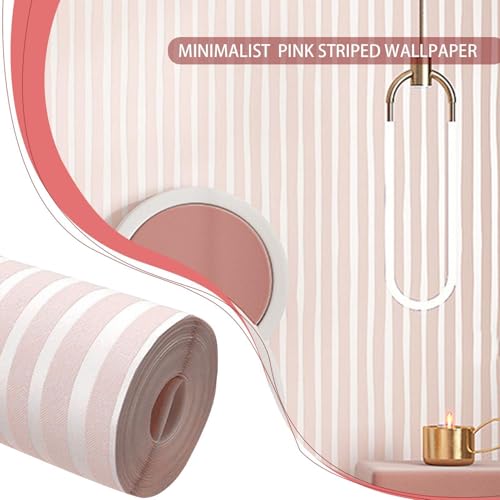 Papier peint intissé rayé imperméable pour cuisine et bureau déco