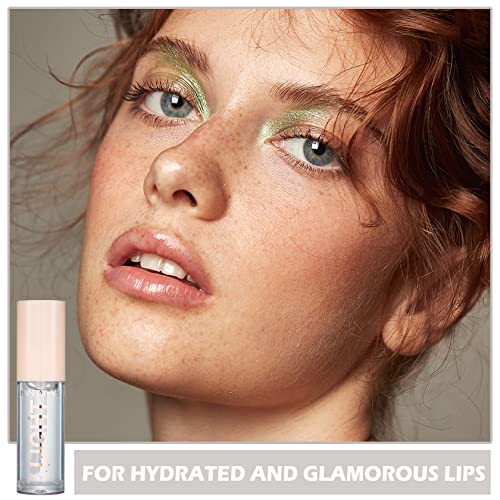 Cahiuyoa Plumping Moisturizing Lip Gloss Lipgloss,Nude Lip Gloss Lip Stain Long Lasting Waterproof,Shine Glossy Liquid Lipstick For Women Girls Lip Makeup Gift - 01 #TOP6