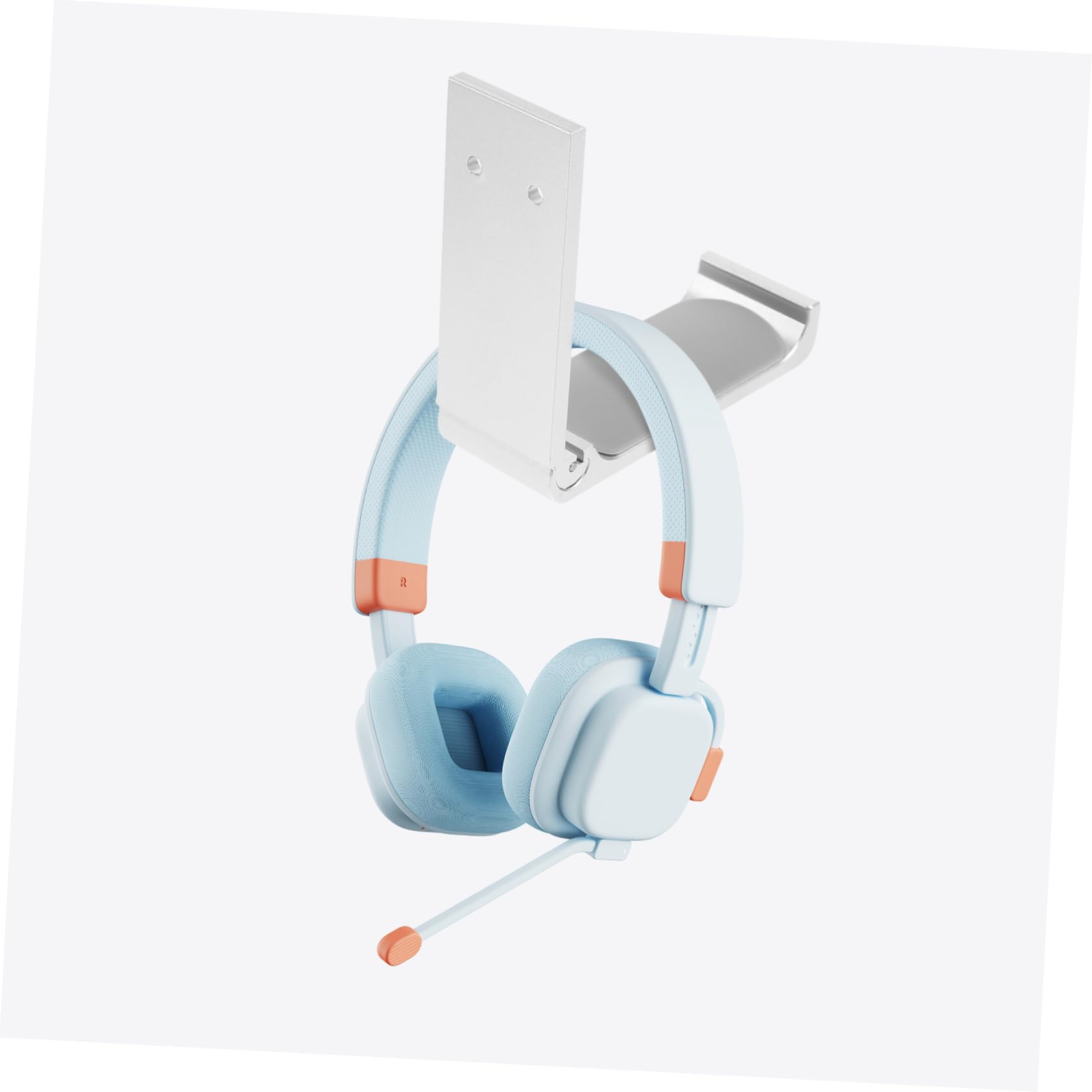 KOMBIUDA 4 Sätze Kopfhörerständer aus Aluminiumlegierung Teiliges Stabiler Halter für Gaming Headsets Tragfähigkeit Elegantes Design für Ordentliches Gaming Zubehör Silberfarben