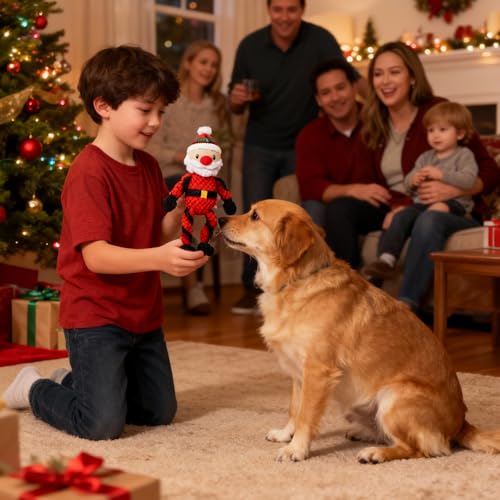 Juguete Mordible Sonoro Santa Claus para Perros miniatura 7