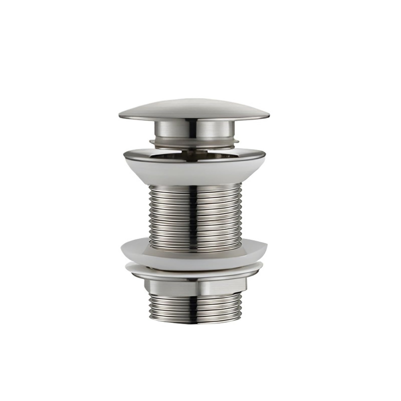 Stainless Steel Drainage Grate, Basin Sink Pop Up Drain With or Without Overflow Multicolor(Brushed No Hole)