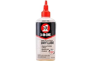 4OZ 3/1 Dry Lube: 3 in 1 Silicone Lubricant For Chains, Cables, And General Maintenance