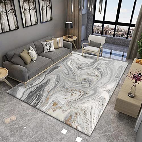 Tapis lavable en machine salon gris résistant et antidérapant