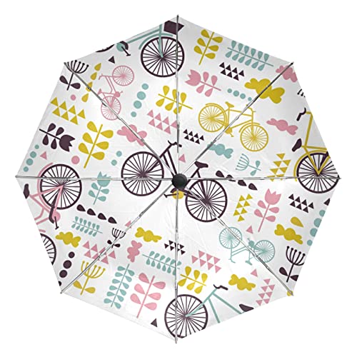 Parapluie Rose Paris automatique pliant et coupe-vent Vnurnrn pour voyage