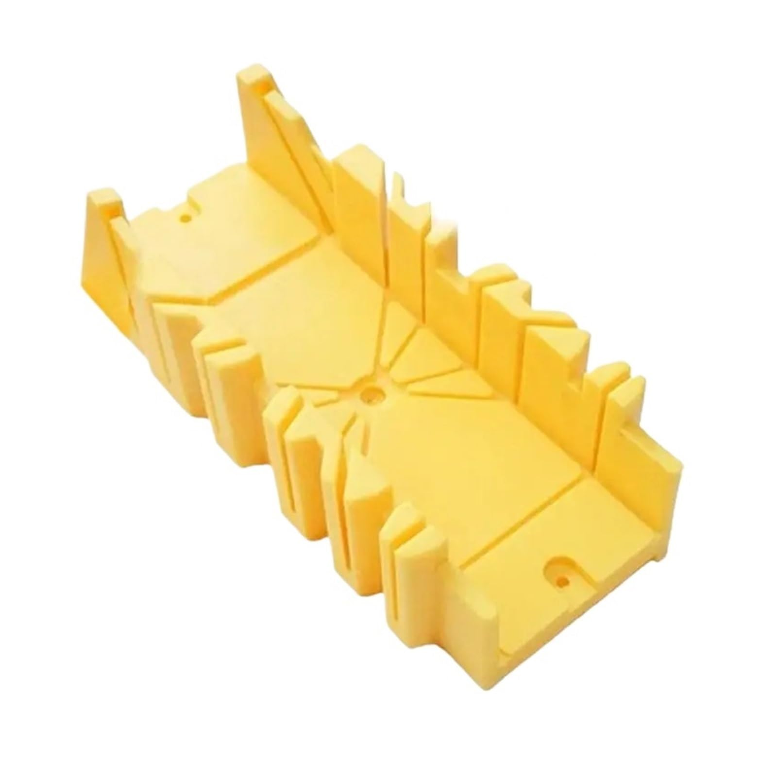 Dhyuacn Yellow Mitre Saw Box 45/90 Degree 1Pcs Wood Cutting Clamping Miter Saw Box Woodworking Angle For Carpenter Gypsum Oblique Tool(Yellow)