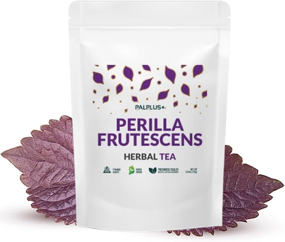 Organic Natural Pure Perilla Frutescens Tea Bag- 50 Tea Bags (Biodegradable PLA Tea Bag Filters)