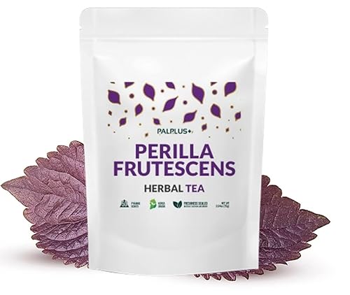 Bolsa de té orgánico natural puro de Perilla Frutescens - 50 bolsas de té (filtros biodegradables de bolsas de té de ácido poliláctico)