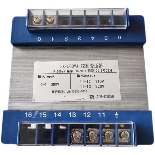 Transformateur de commande BK-500VA résout la conversion 380V en 220V et 110V 500W