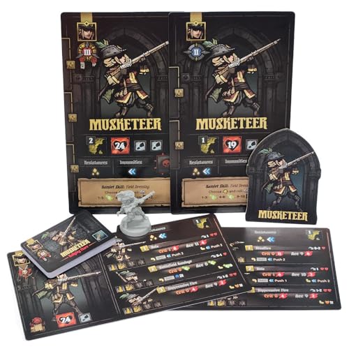 Image of Mythic Games Darkest Dungeon: Musketeer Board Game Accessory by SFG 1-4 Players 90-120 Minutes of Gameplay 14+