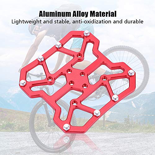 1 Pair Mountain Bike Pedals Flat, Platform Pedals Clipless Platform Adapter for SPD4