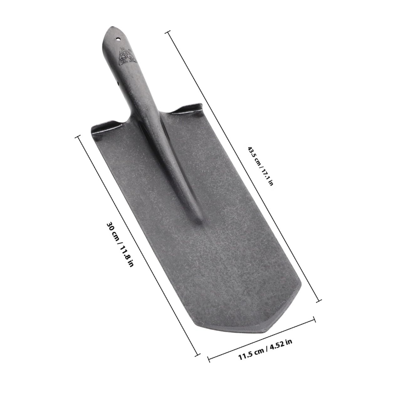 Abaodam Herramienta de Jardinería para Excavar y Plantar Pala de Acero Manganeso Mango Resistente Adecuado para Trabajo en Huerto y Jardín