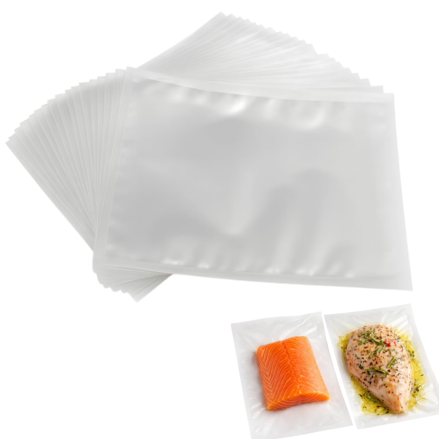 Sacs sous vide lisses 30x40 cm anti déchirure pour machine à cloche