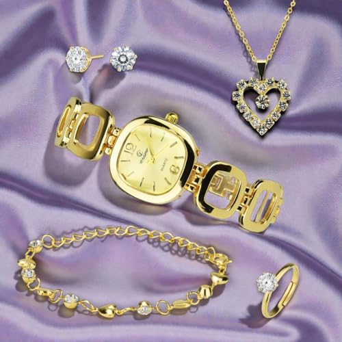 Reloj conjunto de joyería de diseño exclusivo en plata para mujer 5