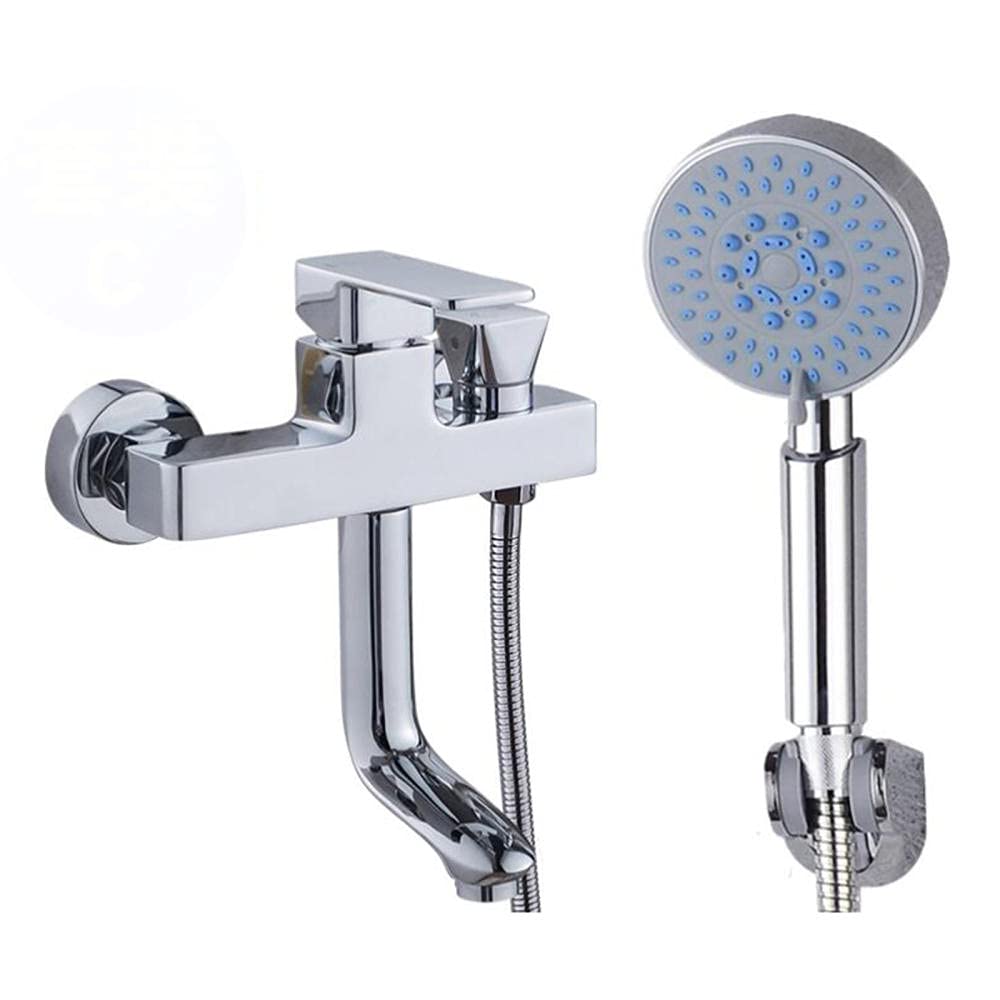 Robinet de baignoire laiton mitigeur mural eau froide chaude de douche