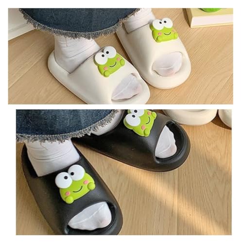 Cute Kawaii Multi Colored Frog Pillow Slipper Cloud Slides Non-Slip Summer Slipper2