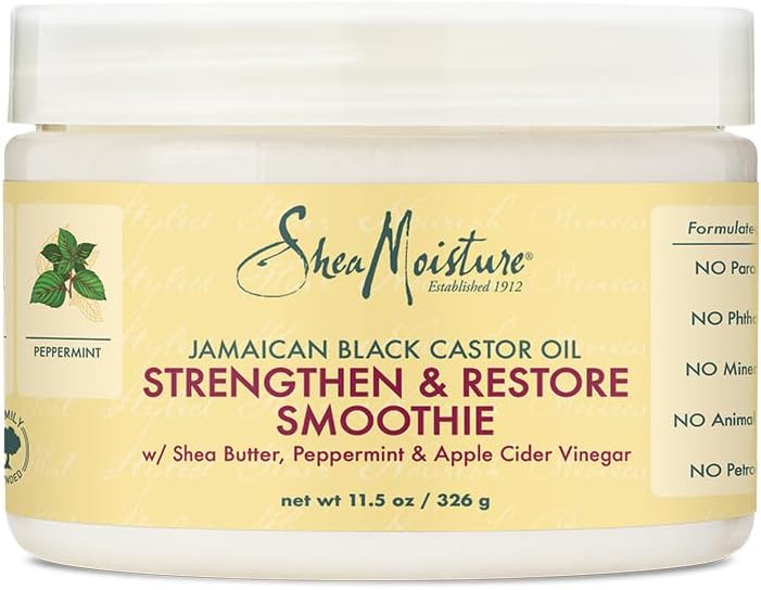 Jamaican Black Castor Oil Strengthen And Restore Smoothie Cream For Unisex, 354 gm