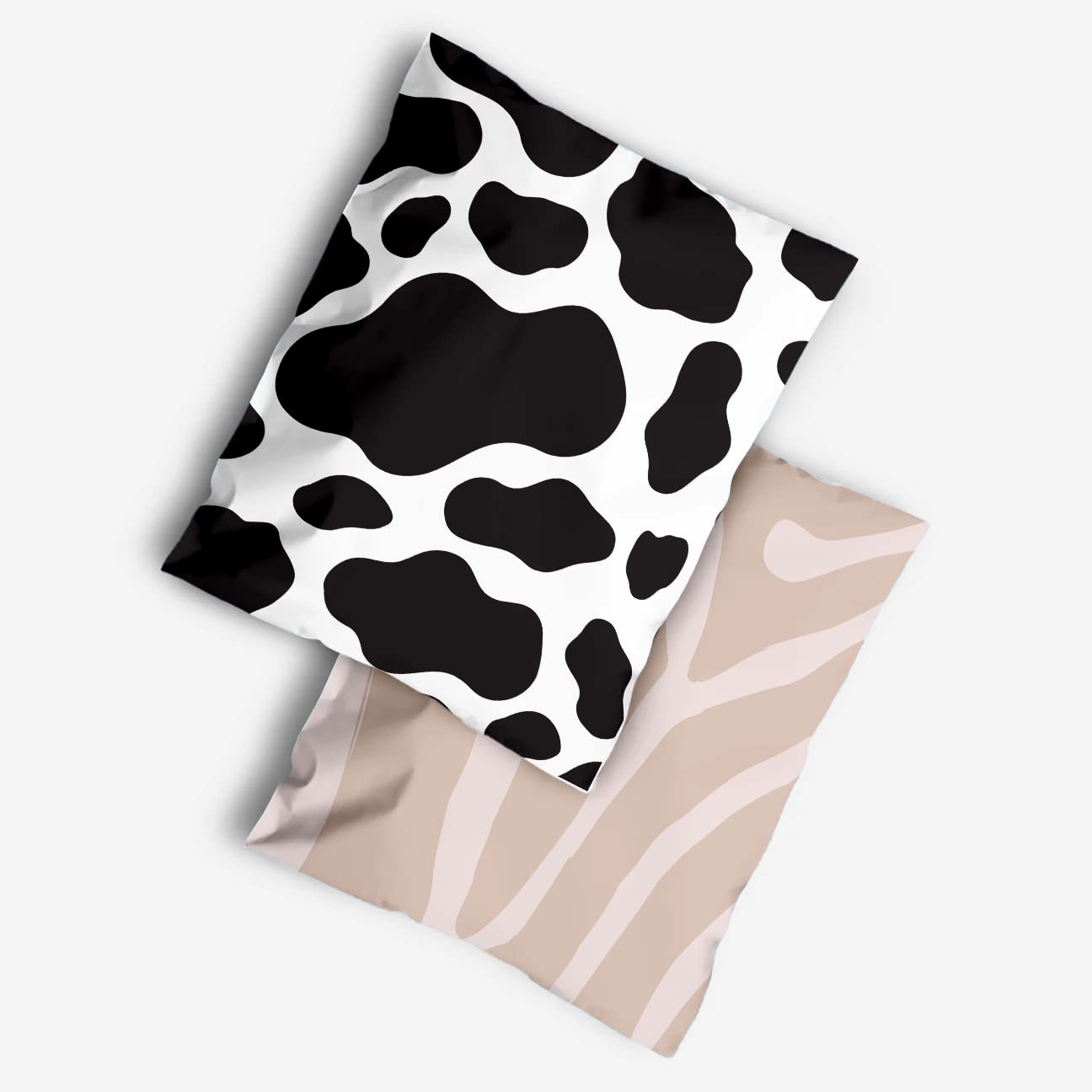 Poly Mailers 10 x 13-100 sztuk - Torby wysyłkowe dla małych firm - Koperty wysyłkowe - Koperty do pakowania - 10 x 13 torebek foliowych (nadruk krowy)