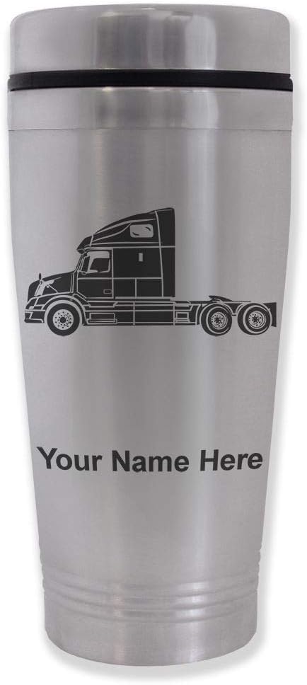 LaserGram 16oz Commuter Mug, Truck Cab, Personalized Engraving Included
