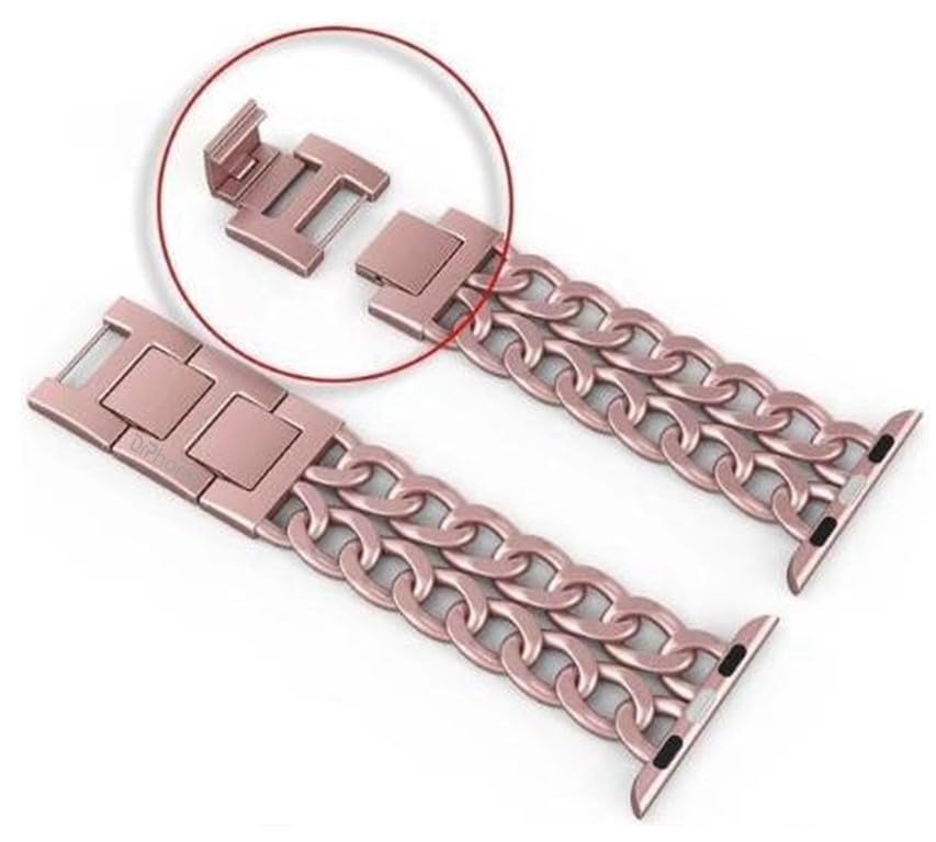 Bracelet en métal en acier inoxydable chic pour Apple Watch 42-44mm DrPhone KRL