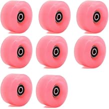 8 Pack 82A 58 x 32mm QUAD Roller Skates Wheels with Bearings double Line Skates Wheels for Outdoor or Indoor Skateboard Roller Skates Wheel AccessoriesJelly Light Purple