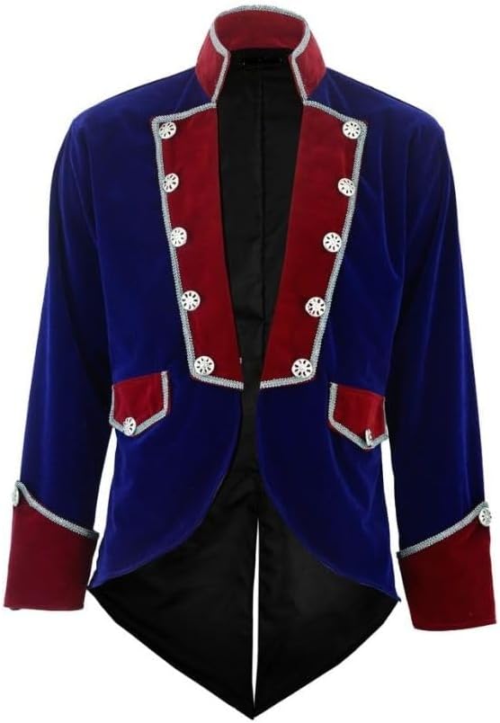New Men's Velvet Vladimir Tuxedo Jacket Tailcoat Goth Steampunk Victorian