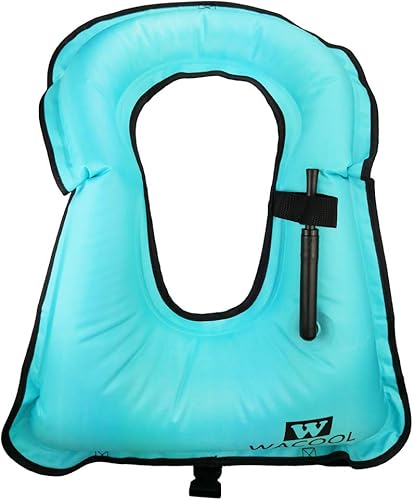 Miniatura 9 de WACOOL Chaleco inflable de buceo, natación, buceo, gran flotabilidad de hasta 220 libras para adultos, jóvenes y niños