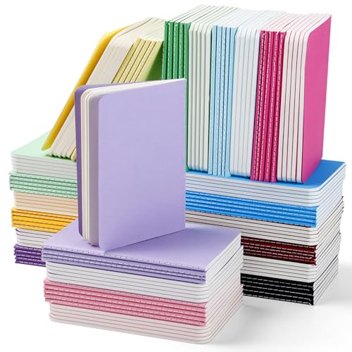 Mini carnets de notes portables Lot de 120 petits journaux lignés pour bureau et voyages