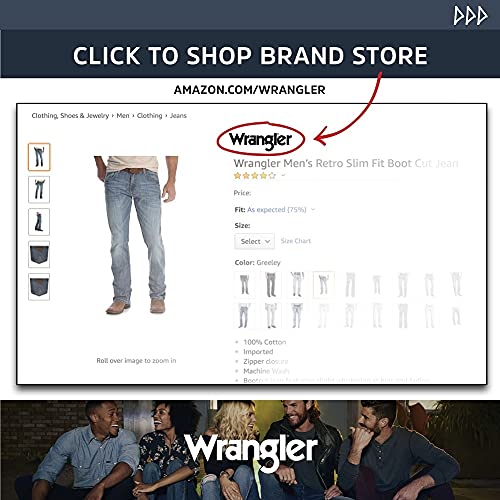 Wrangler 0936 Cowboy Cut Slim Fit Jean0936 dżinsy Mężczyźni, Surowy kamień, 33W / 32L
