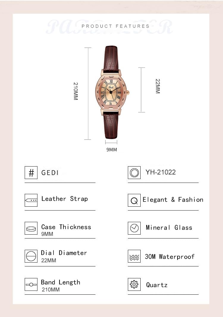 Gosasa Ladies Fashion Quartz Wrist Watches Elegant Watch for Women Waterproof Stainless Steel Strap Luxury Women Watch - Image 6