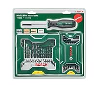Bosch Accessories 25 + 15 + 1 Mini-X-Line Set plus Griff (für Metall, Holz, Stein, Zubehör Bohrmaschine) – Ansicht 2