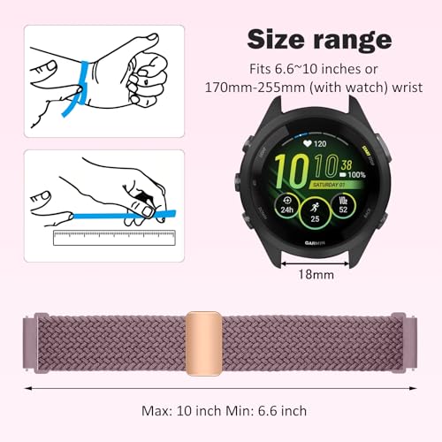 Correa Trenzada 18mm Compatible Garmin Nylon miniatura 4