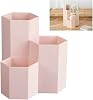 Pen Stand, Stylish Hexagonal Desktop Organizer, Desk Organizer, Cosmetic Storage Box, Stationery Organizer, Multifunction Classification Box, Small Item Holder, Desk, Space Utilization Up, Office