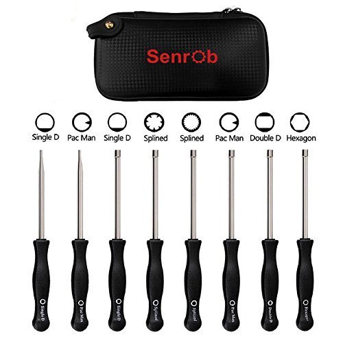 Senrob 8 Pcs Carburetor Adjustment Tool Kit, Tune-up Adjusting Tool for Common 2 Cycle Carburetor Engine (8 Screwdrivers with Case)