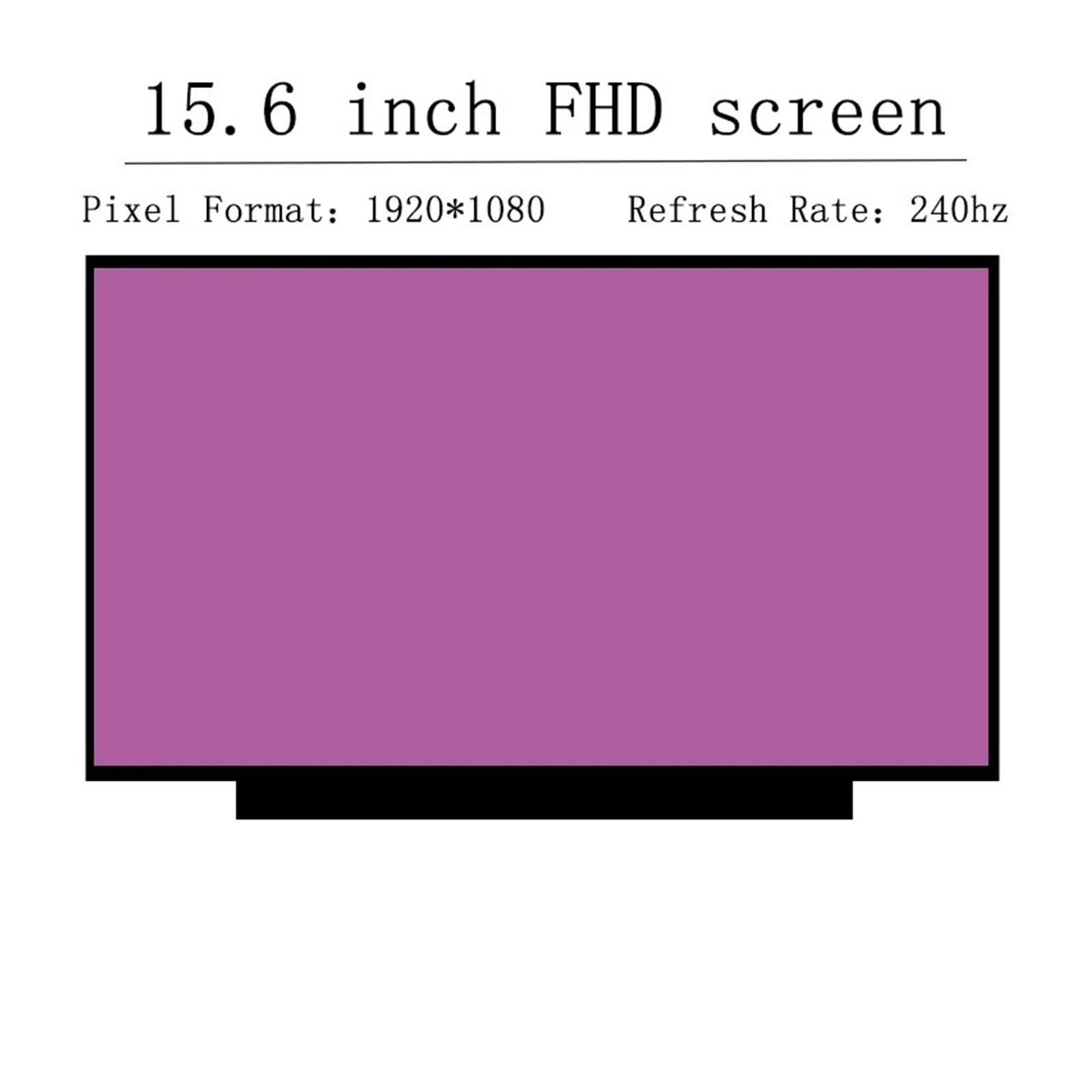 Compatibile con Gigabyte for AORUS 15P XD YD, Laptop da Gioco IPS 15.6'' 240Hz FHD Display LCD Pannello Matrix Non-Touch 1920X1080 40 Pin Parti di Manutenzione