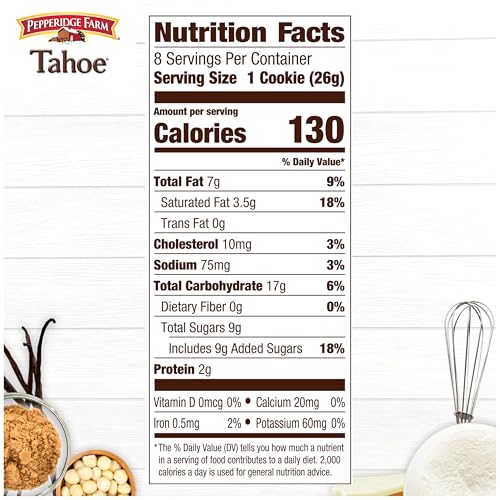 Pepperidge Farm Tahoe Crispy White Chocolate Macadamia Nut Cookies, 7.2 OZ Bag (8 Cookies) - Thumbnail 2