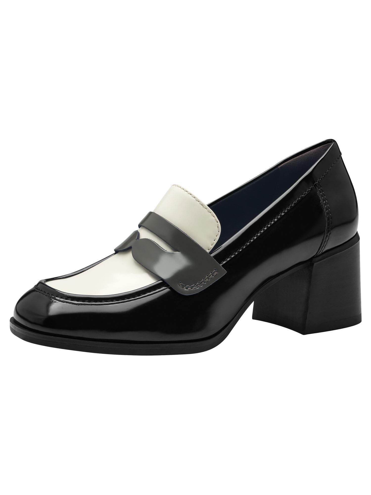 Tamaris Women's Trotteur Block Heel, Olive Combined, 5 UK