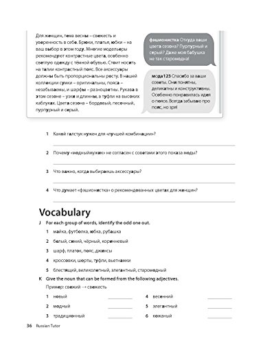 Russian Tutor: Grammar and Vocabulary Workbook (Learn Russian with Teach Yourself): Advanced beginner to upper intermediate course (Tutors)