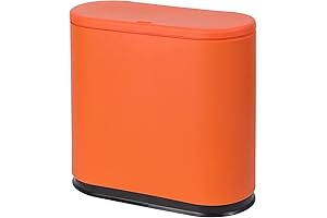 Sooyee Rectangular Plastic Press Type Trash Can (2.4 Gallon)