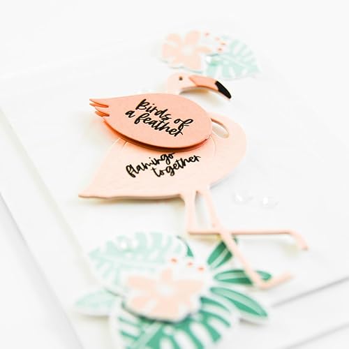 Miniatura 4 de Las siluetas de follaje tropical incluyen una hoja de Monstera, palmera, hoja de plátano y flores de Julie Ebersole, Essentials by Ellen Stamp & Die