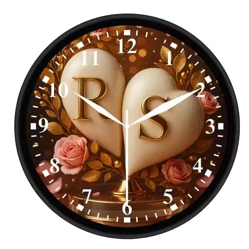Image of Devansh Crafts Clock Decorative Designer and Stylish Glass Analog Wall Clock Suitalbe for Living Room Hall Bedroom, Office DCC A306 Clock